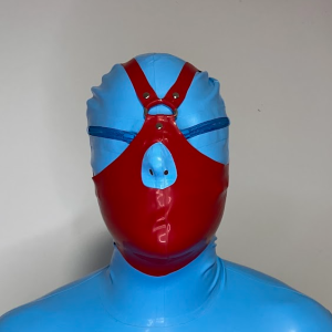 Red Overlay Nose-Free Muzzle Mask